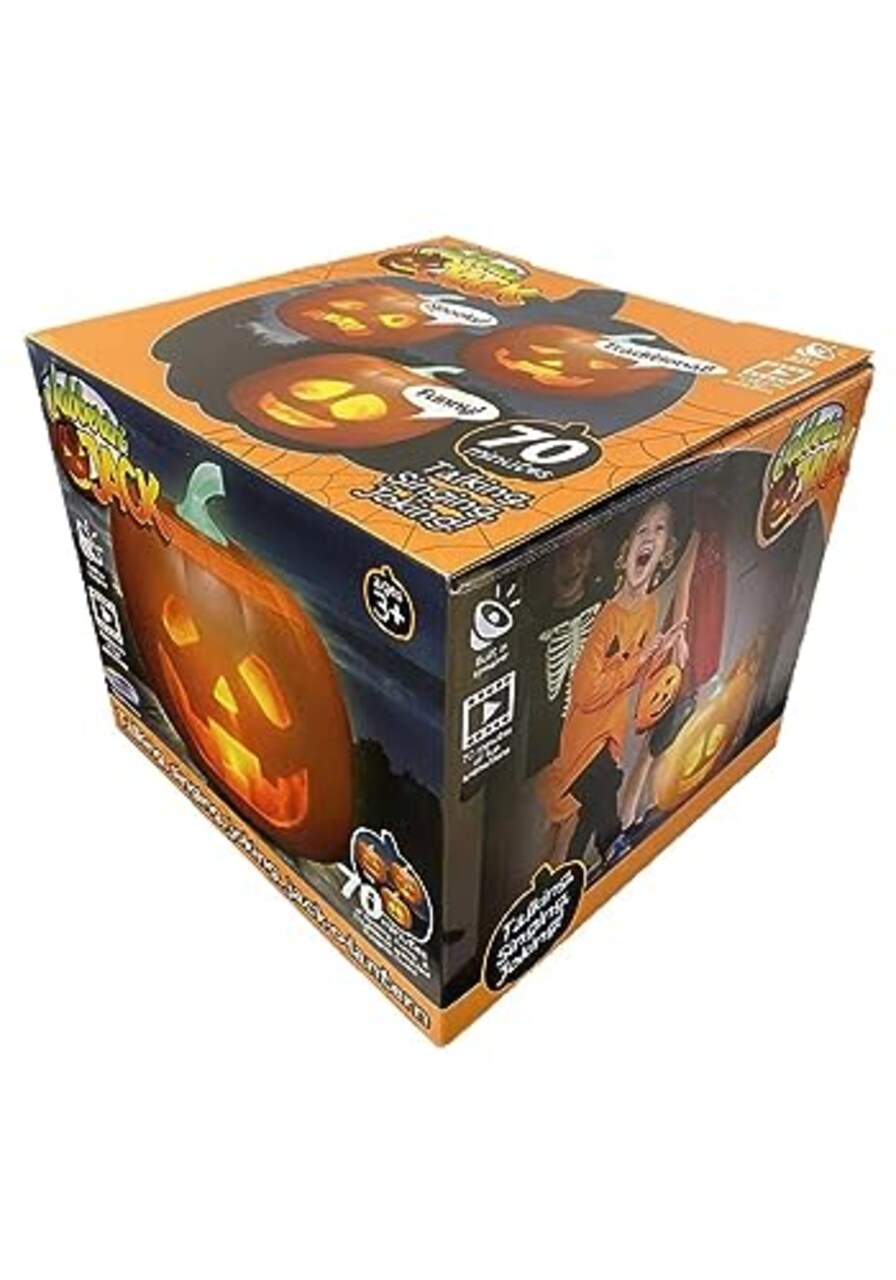 Jabberin Jack XL Talking Animated Pumpkin with Built In Projector & Speaker Plug'n Play